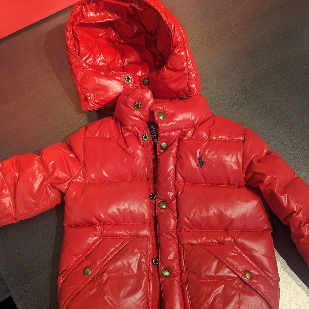 Polo by Ralph Lauren Bright Red Kids Puffer Jacket